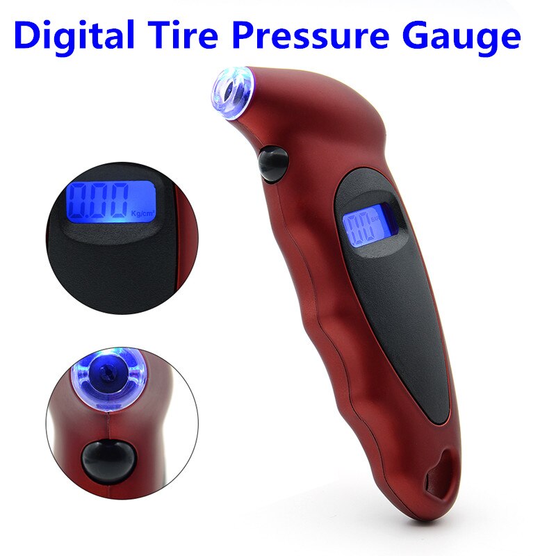 Mini Keychain Portable Digital LCD 2-150 PSI Tire Tyre Wheel Air Pressure Gauge Tester Procession Tool Tire pressure monitor: Tire Pressure Gauge