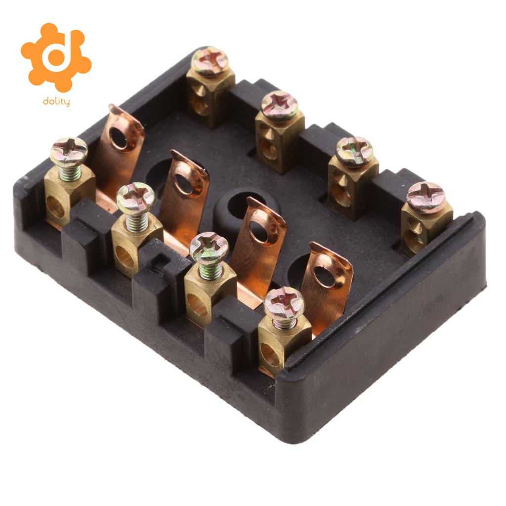 Universal Car 4 Ways Screw Down Fuse Block Box Holder for European GBC Fuse