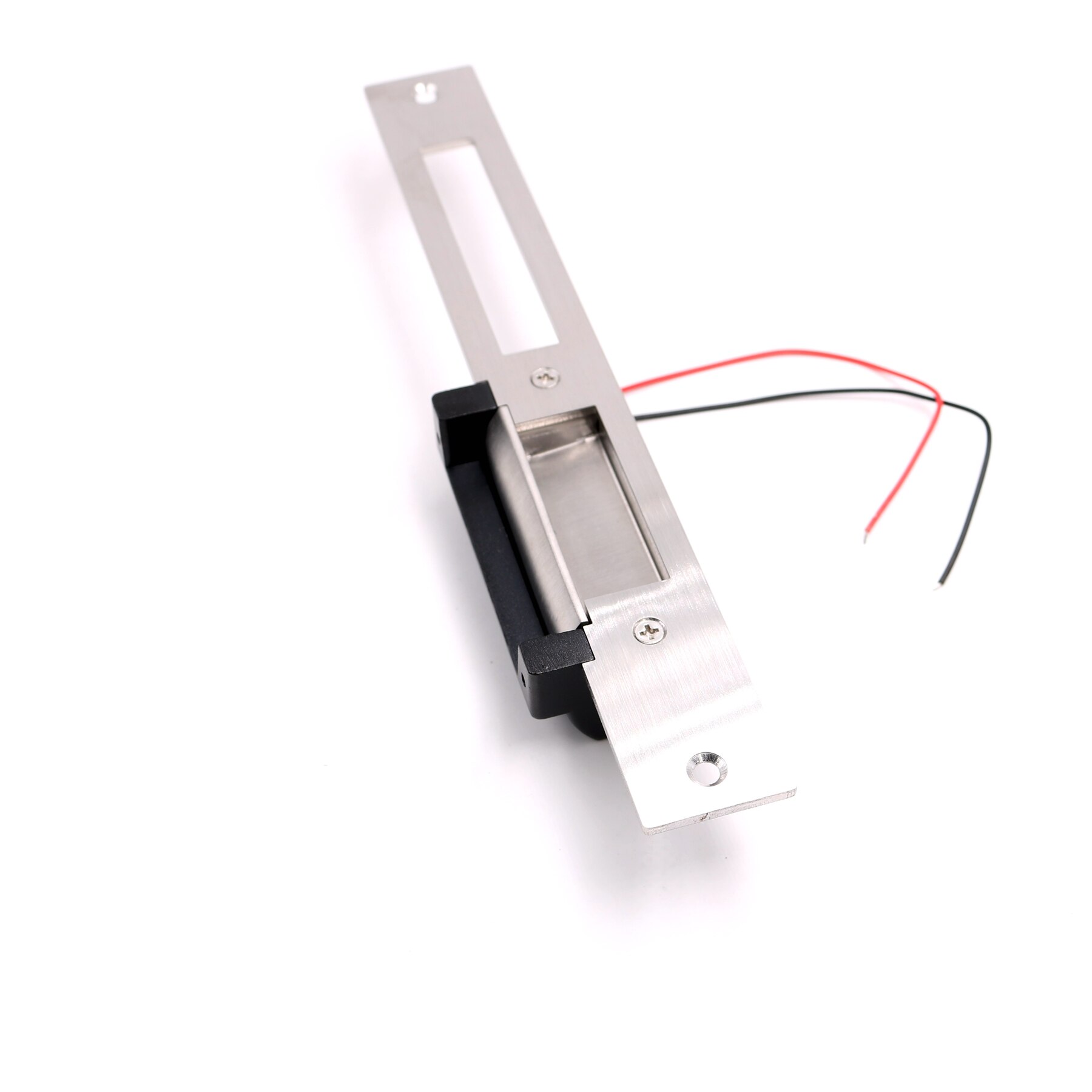 ANSI-cerradura de puerta de placa larga, dispositivo de cierre de doble boca con puerto de 12V, eléctrico, seguro contra fallos, ajustable