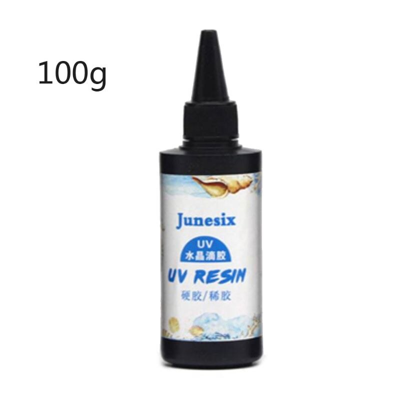 Resina dura UV transparente UV resina epoxi de curado ultravioleta molde de fundición fabricación de joyas: 100g