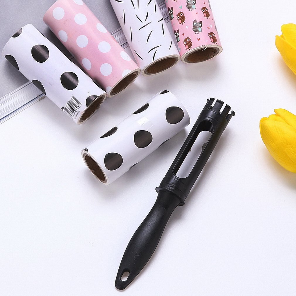 Lint Roller Mini Tearable Clothing Roller Sticky Hair Rolling Dust Paper To Clothes Dust Remover 30 Tear