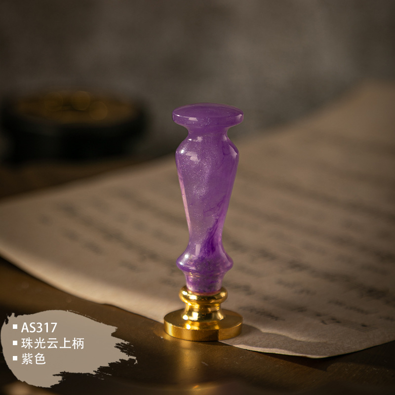 Universal Replacement Stamp Metal Handle Cutting Thin Stamp Tool Wax Seal Wedding Invitation Letter Decoration Diy Stamp Tool: ROSE RED