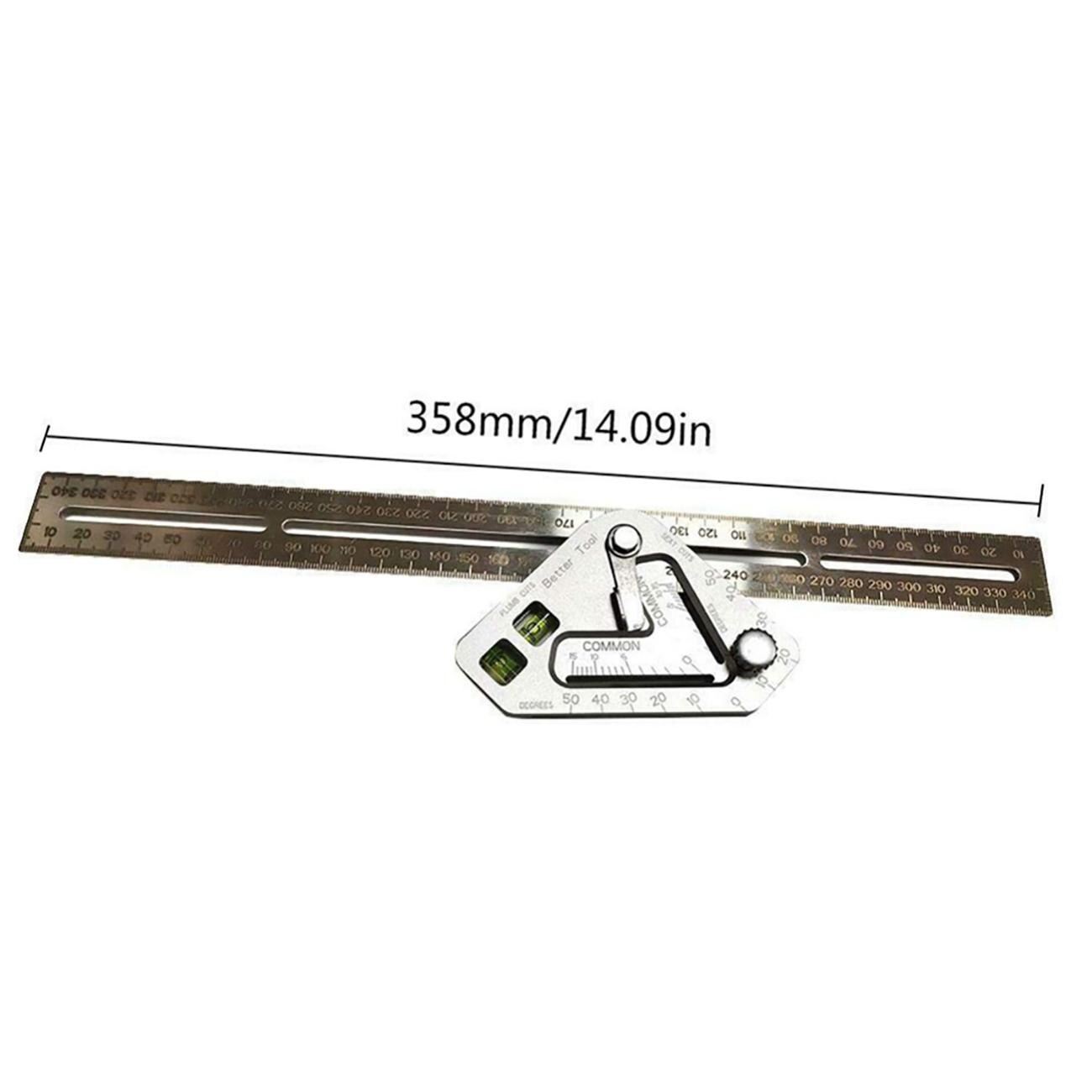 Triangular Level Woodworking Triangle Ruler Angle Ruler Revolutionary Carpentry Multi-function Measuring Tools Stainless Steel