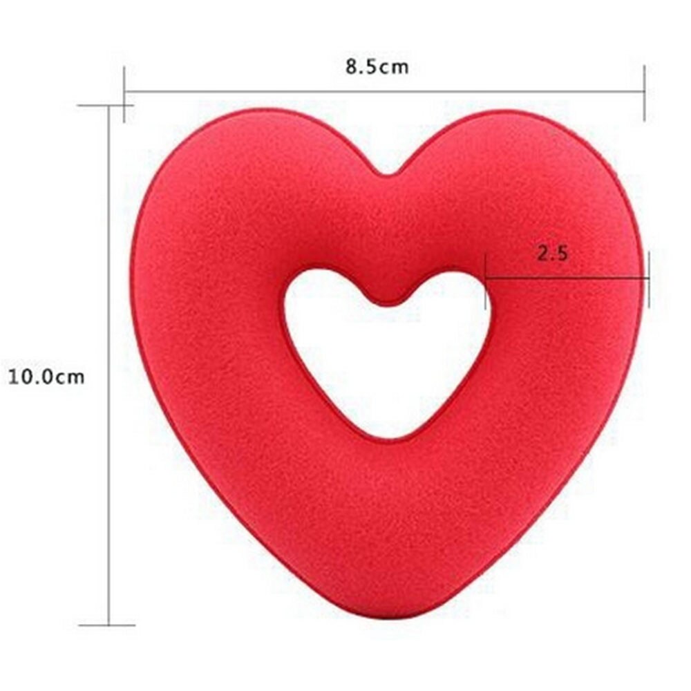 Tiaras bonitas en forma de corazón para mujer y niña, herramienta de peinado para el cabello, cabeza de esponja, albóndigas, anillo para hacer moños, Donut, 1 unidad,