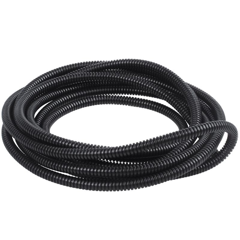 4.5M Length 10mm OD Black Automotive Wire Harness Corrugated Tube: Default Title