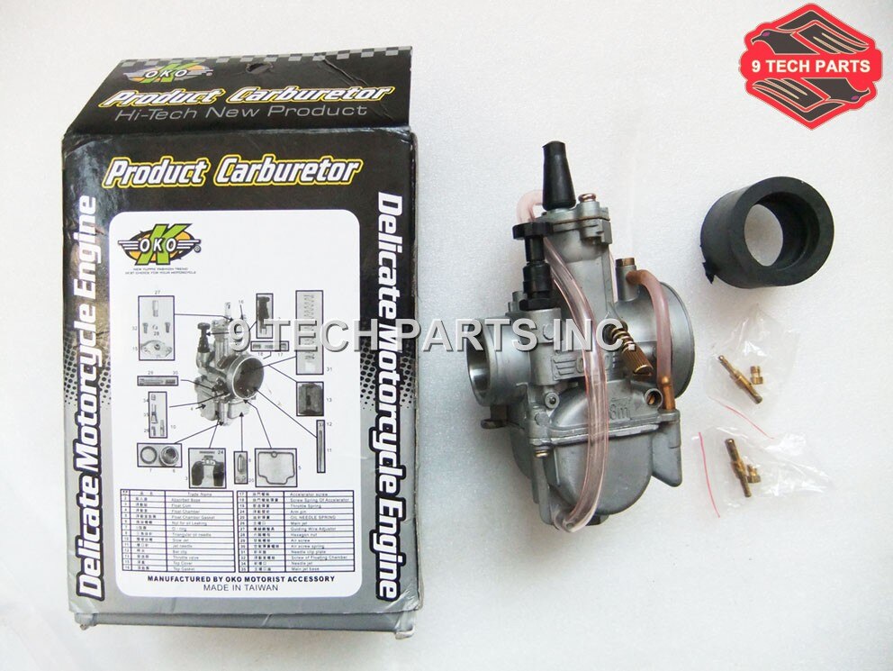 Rendimiento PWK carburador para Scooter para OKO 21mm 24mm 26mm correr DIO KR150 RTL250 CR80 CR85R CR125 NSR50 NSR80 DT100 125, 175