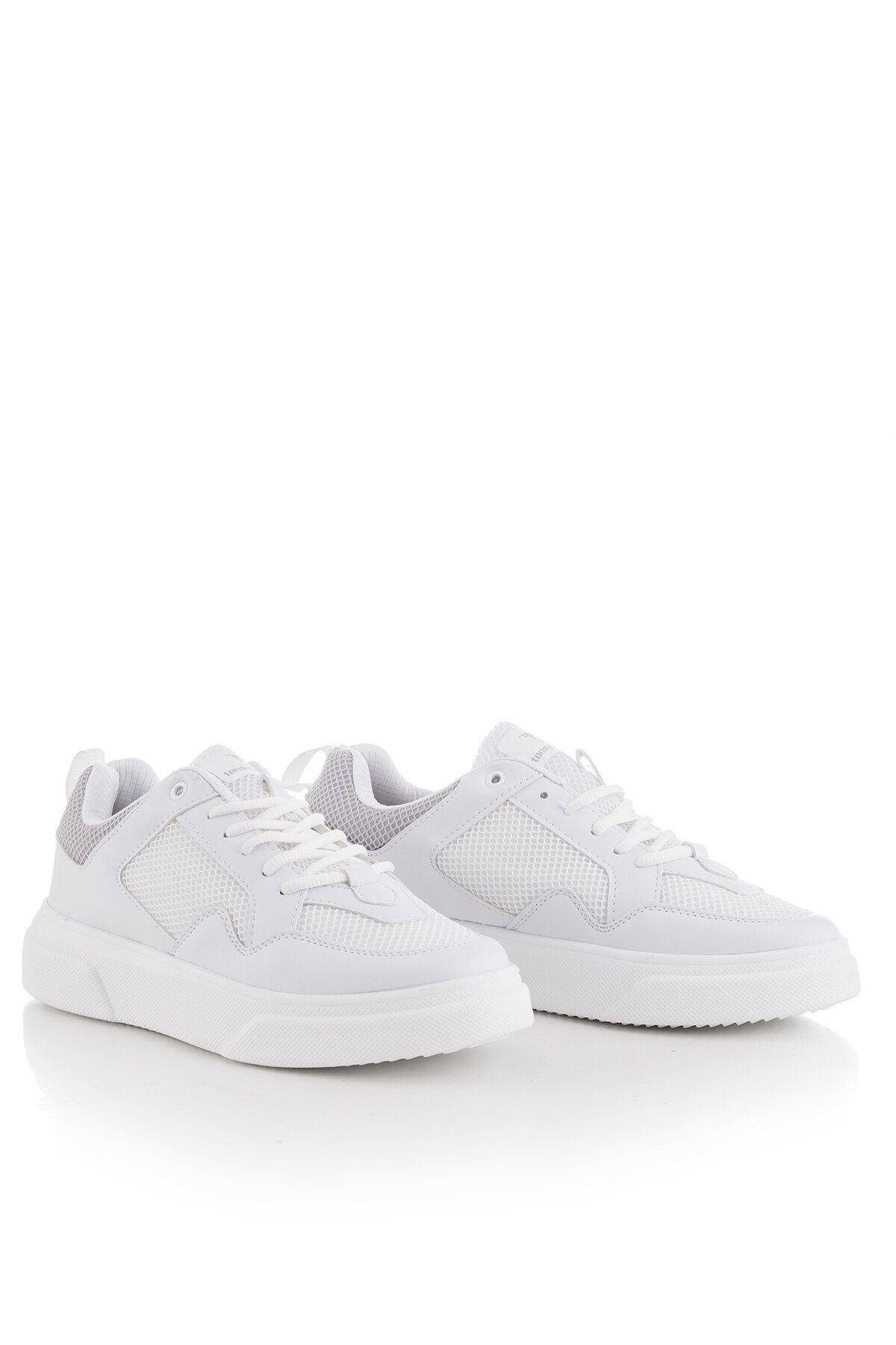 Tonny-Zapatillas deportivas de imitación de cuero para hombre, Calzado cómodo y antideslizante, color blanco claro y gris, TBASL-0 _ 216