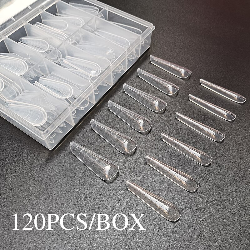 Set de 120 Uds. De utensilios para extensiones de uñas, juego de 5 uds. De pinceles para manicura, Gel acrílico de construcción rápida, sistema Dual