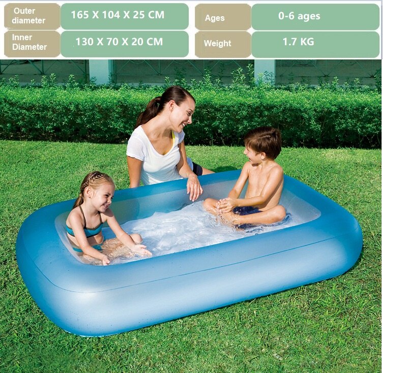 Bambino piscina gonfiabile per bambini piscina per bambini vasca da bagno mare piscina di palline anello di nuoto: 5115 Blue