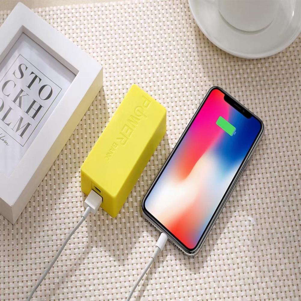 Power Bank Box Universal Welding-free Portable Power Bank Shell Shockproof 2 x 18650 Battery Mobile Charger DIY Case for Phone