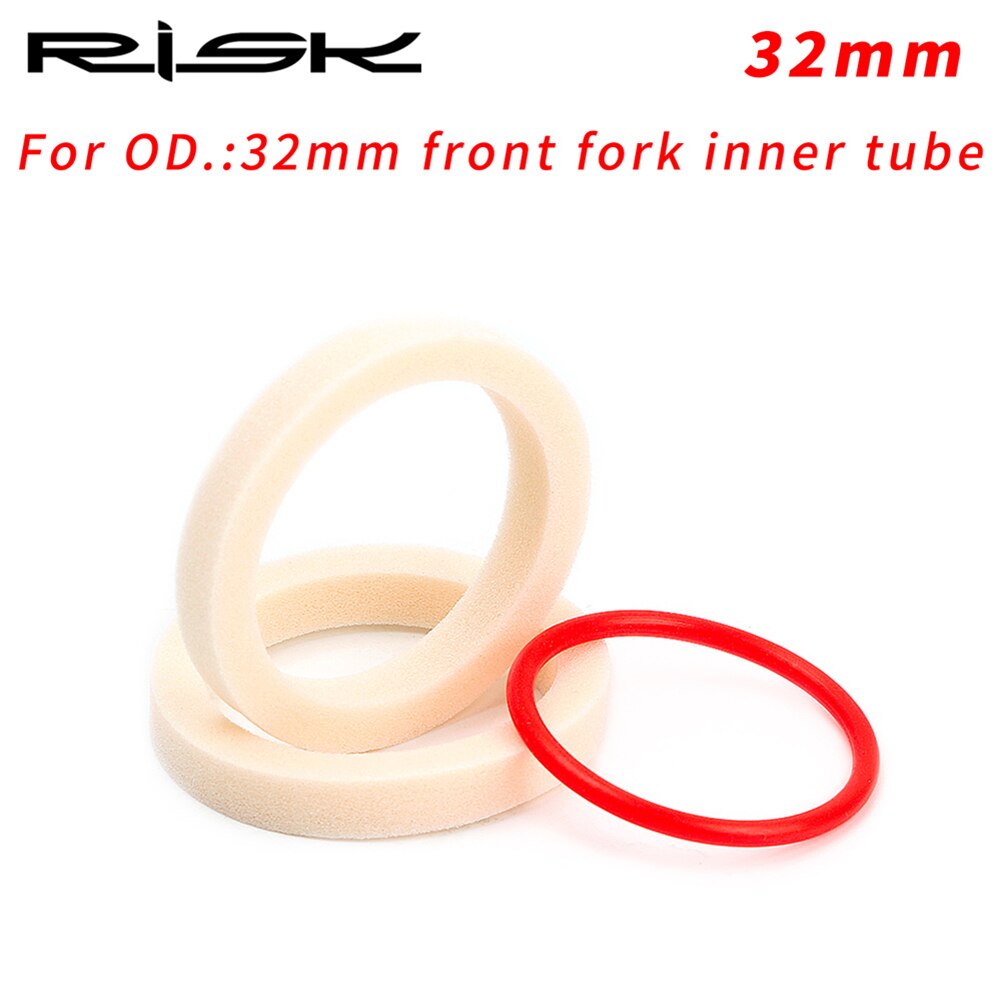 2 stücke Mountainbike Fahrrad Gabel Öl Schwamm Staub Öl Absorbieren Abgedichtet Schaum Ring 32mm/34mm/35mm/36mm Radfahren Zubehör: 32mm