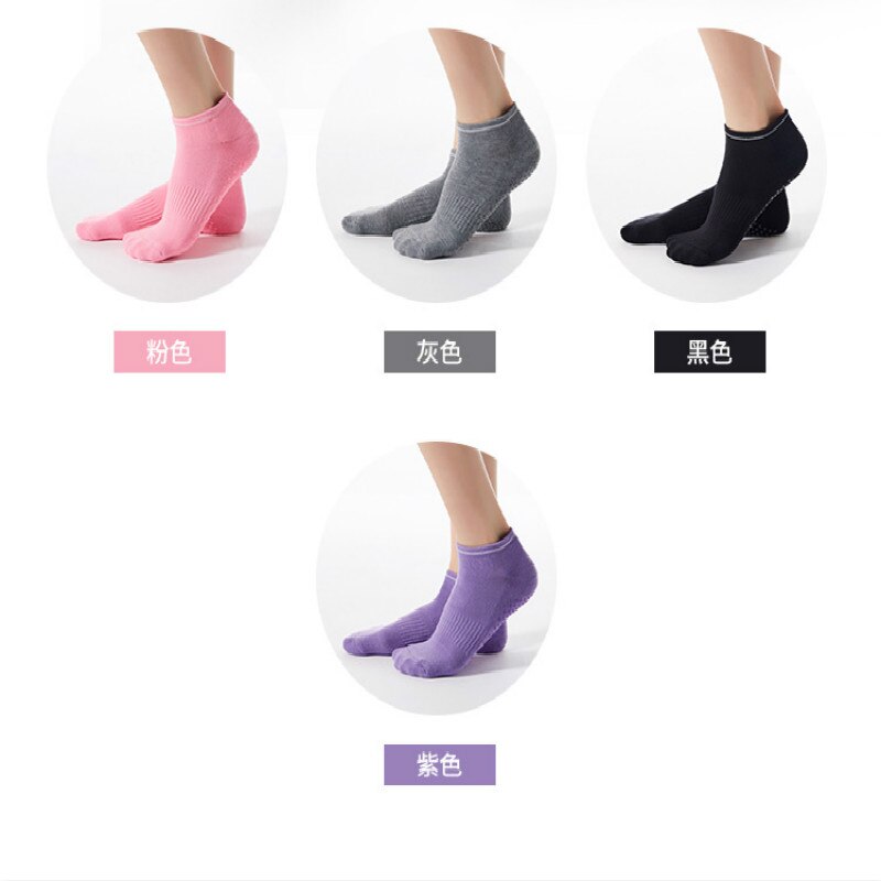 Yoga socks women round head fur socks pure cotton silicone non-slip yoga exercise fitness socks. sport socks