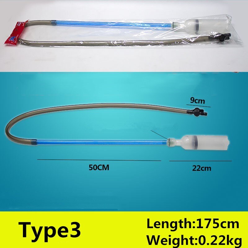 Aquarium Siphon Staubsauger Aquarium Kies Reiniger Werkzeug Halbautomatische Wasser Ändern Bausatz Aquarium Reinigung Zubehör: 3
