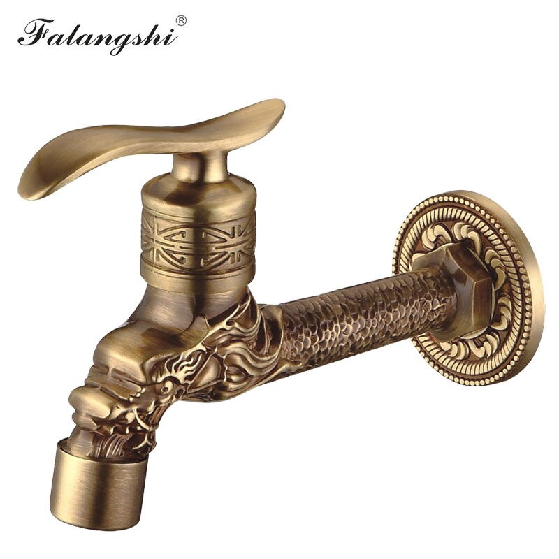 Antiken Geschnitzten Bibcock Durcheinander Wasserhahn Dekorative draussen Garten Wasserhähne für Waschmaschine Luxus Wc Mopp Wasserhahn WB8503: Modell 13