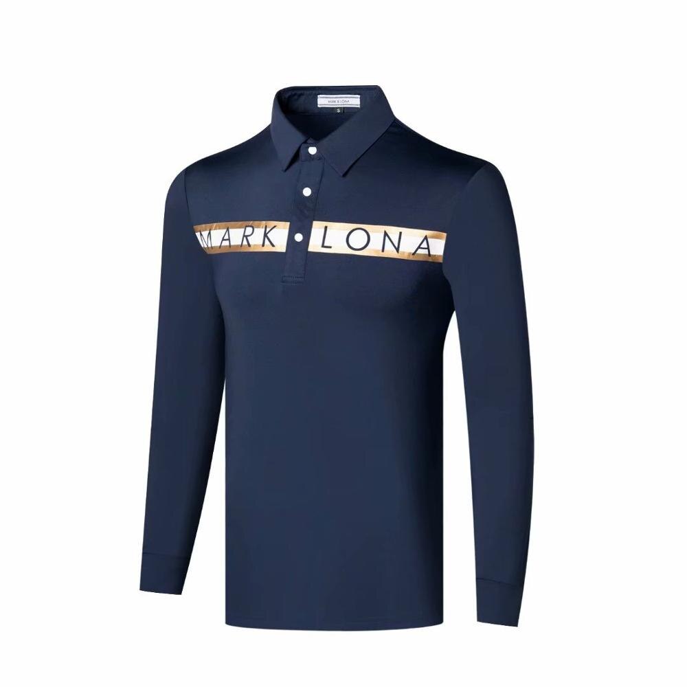 Höst golf långärmad golftröja för män