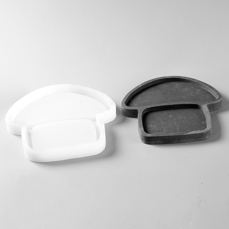 DIY Plaster Tray Molds Buildings Shaped Silicone Concrete Moulds