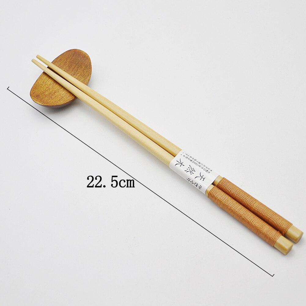 Japanese-Style Natural Handmade Wood Baby Chopsticks Japan/china Eating Ware Chop Sticks With String Round: 4