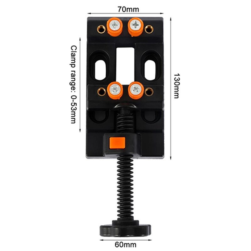 Mini Bench Vice Muliti-Funcational Table Vice Carving Bench Clamp Drill Press Flat Vice Portable 130X61X35mm WWO66