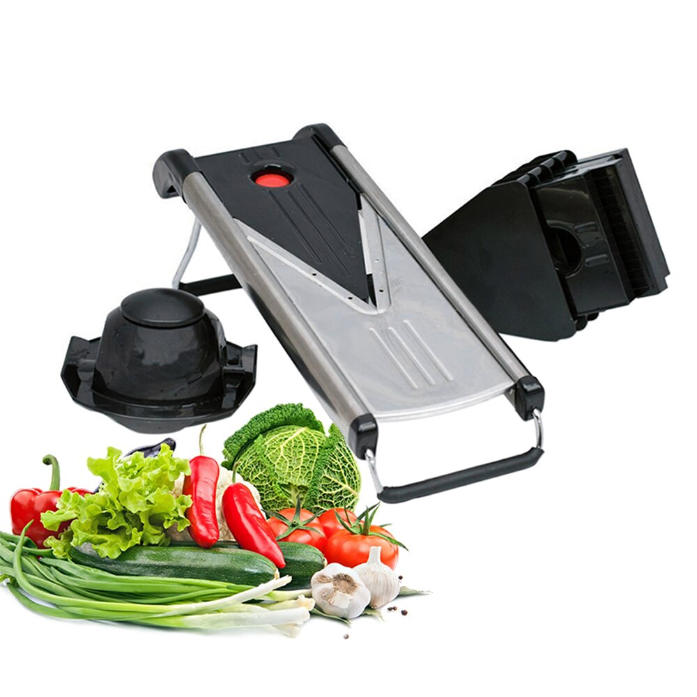 VOGVIGO Multifunctional V-Slicer Mandoline Slicer Food Chopper Fruit & Vegetable Cutter Random color