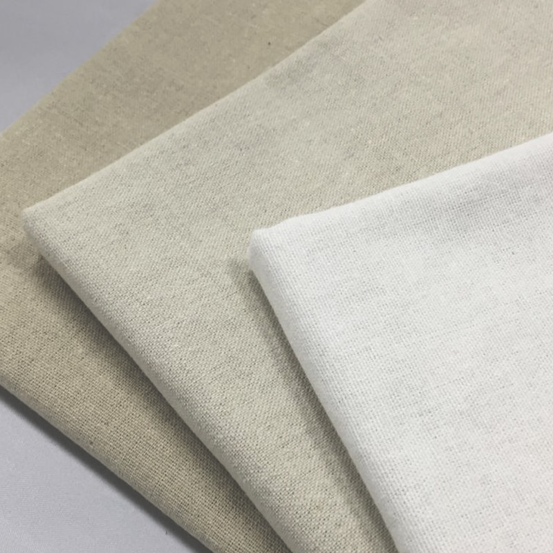 1PCS 100*160cm Linen Fabric Plain Linen Cloth Linen Handmade DIY Fabric Curtains Background Bag Solid Color Fabric Tablecloth