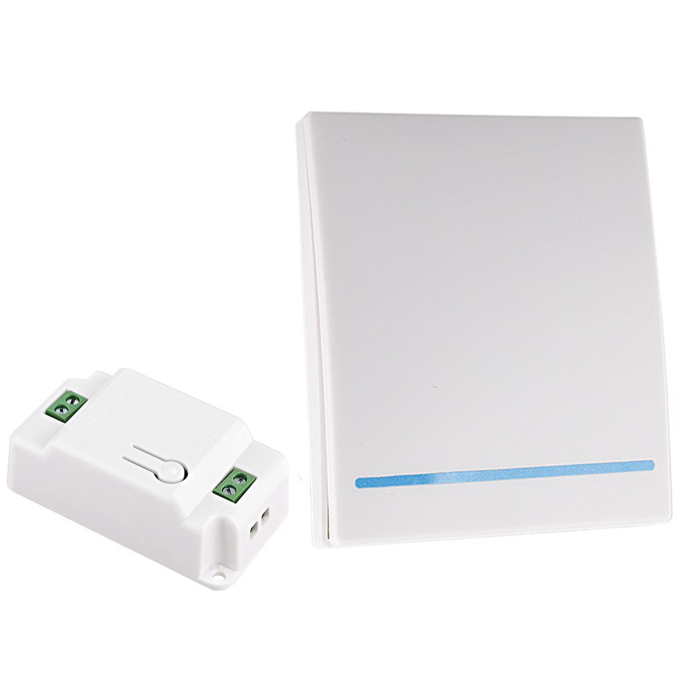 86 Type 433Mhz Wall Panel Wireless Switch Light Transmitter Smart Switch Button RF Remote Control AC 110V 220V Receiver: A3