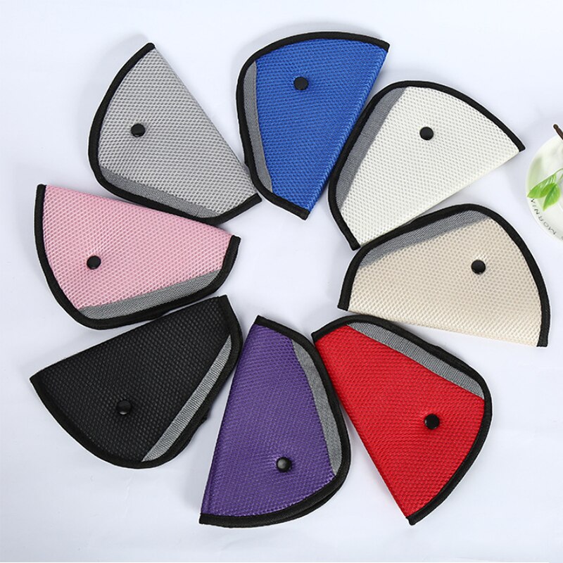 universell sikkerhetsbeltetrekk til låve til bil auto barnesetebelte trekant polstring skulderholder myk justerbar