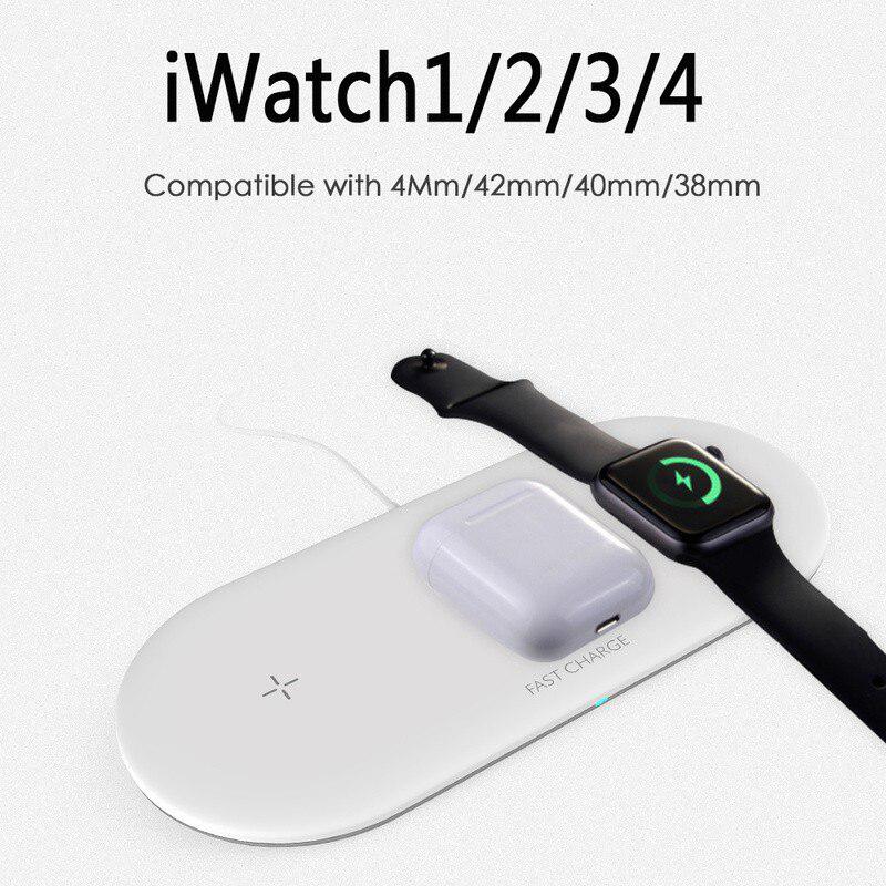 Bezprzewodowa ładowarka Qi stojak na 3 w 1 stojak na Apple Watch seria 4 3 2 Iwatch Airpods IPhone 11 Pro Max XS MAX XR X 8 stacja dokująca