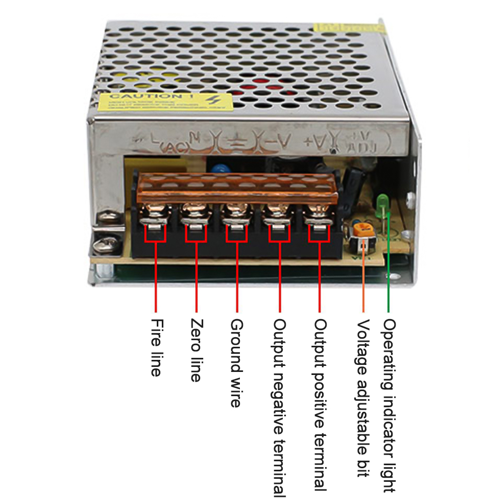 Schakelende Voeding Transformator AC110V-220V Naar Dc 12V Voeding Adapter 5a Schakelende Voeding Sms