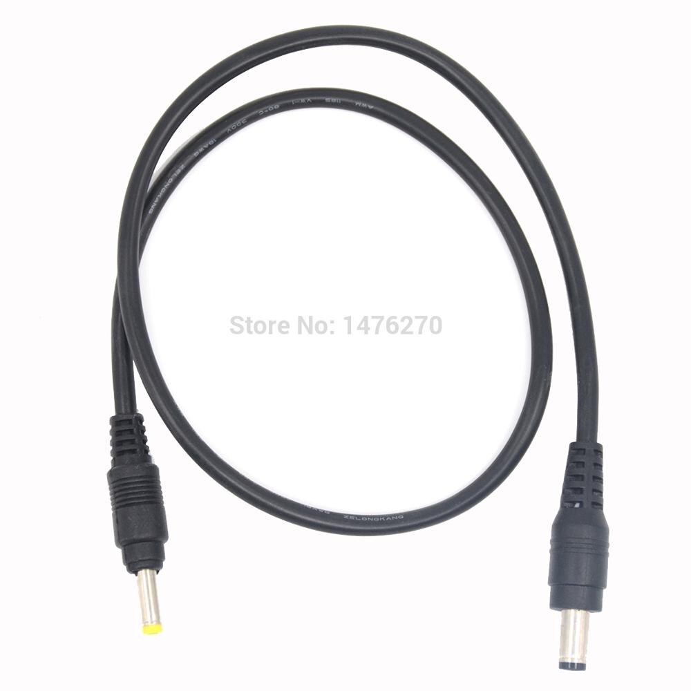 50CM 4.0*1,7mm Stecker auf 5.5*2,1mm Männlichen DC Stecker netzteil kabel verlängerung kabel passen NP-FW50 LP-E6 DR-E18 Attrappe batterie