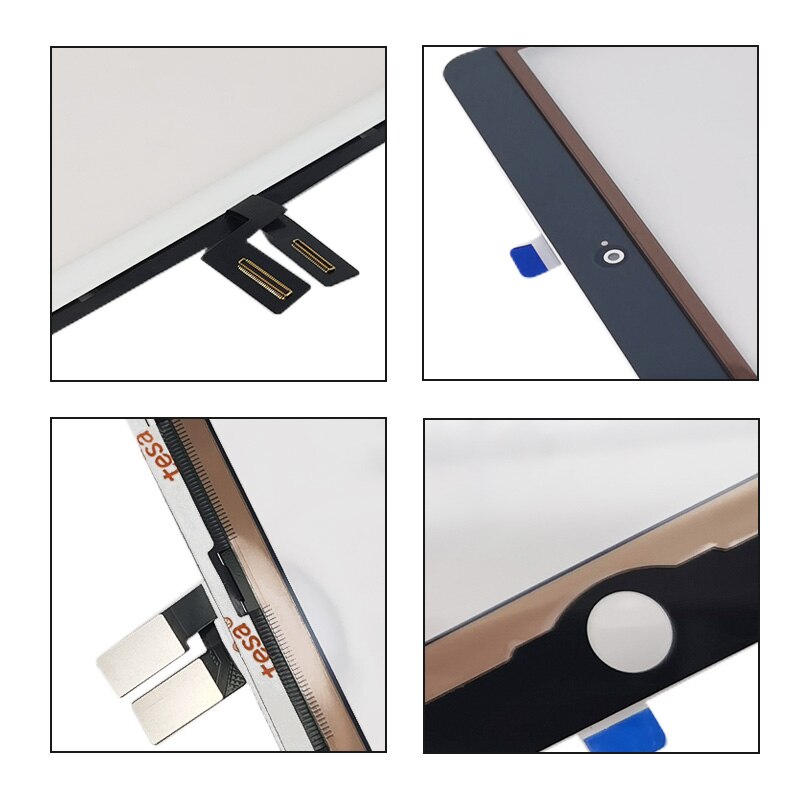 Touch screen For iPad 7 A2197 A2200 A2198 Glass Digitizer Panel LCD Outer Display Replacement Sensor Glass With Home Button