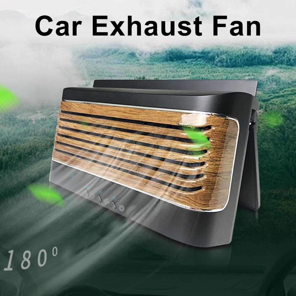 Solar Power Car Exhaust Ventilator Cooling Ventilation Odor Removal Fan Radiator Solar vehicle exhaust fan