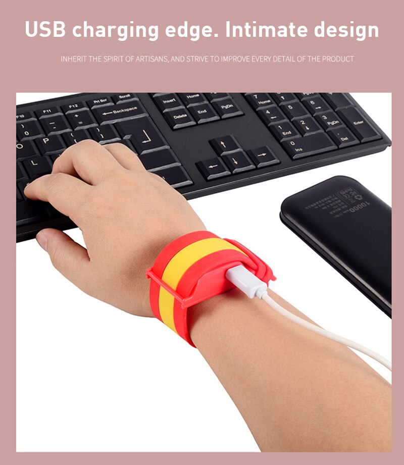 Bracelet USB intelligent auto-chauffant pour hommes et femmes, ceinture de poignet, soulagement de la douleur, chauffage doux, soins de santé, hiver