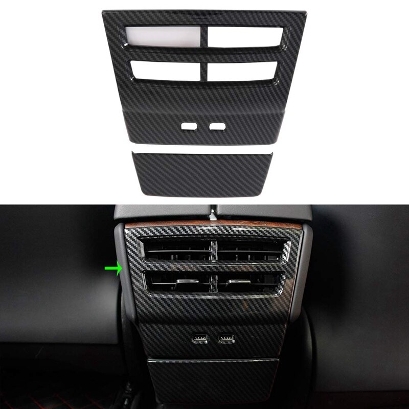 Achteruitrijroosterafdekking voor tesla model x model s abs-kunststof auto-accessoires (achteruitrijroosterafdekking, imitatie ca