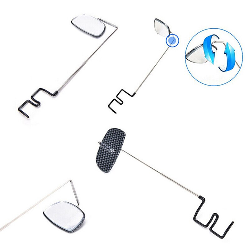 Lunettes de vue arrière pour casque de vélo, monture de rétroviseur