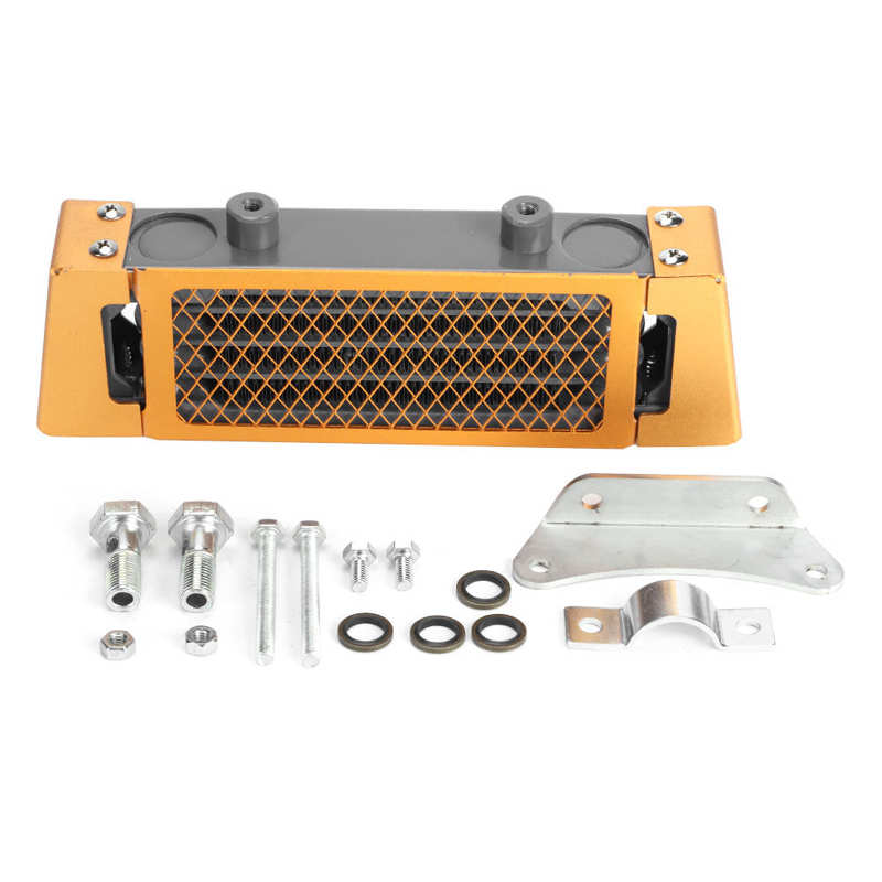 Tanque de expansión Universal para coche, accesorios para automóvil, enfriador de aceite para motocicleta, sistema de refrigeración de motor de repuesto, 4 filas
