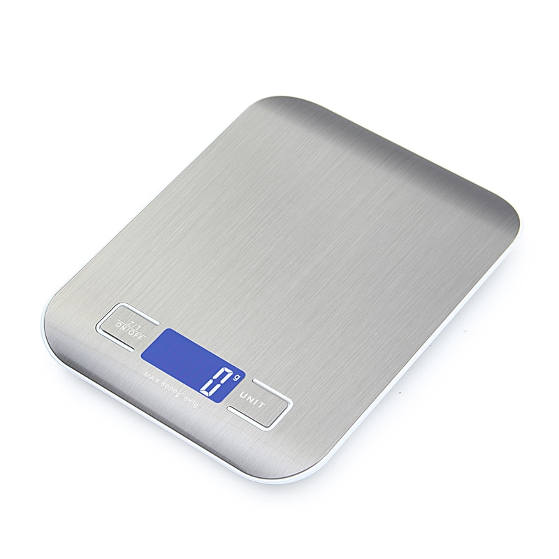 Touch Digital Kitchen Scale / LCD Display & Stainless Steel Platform