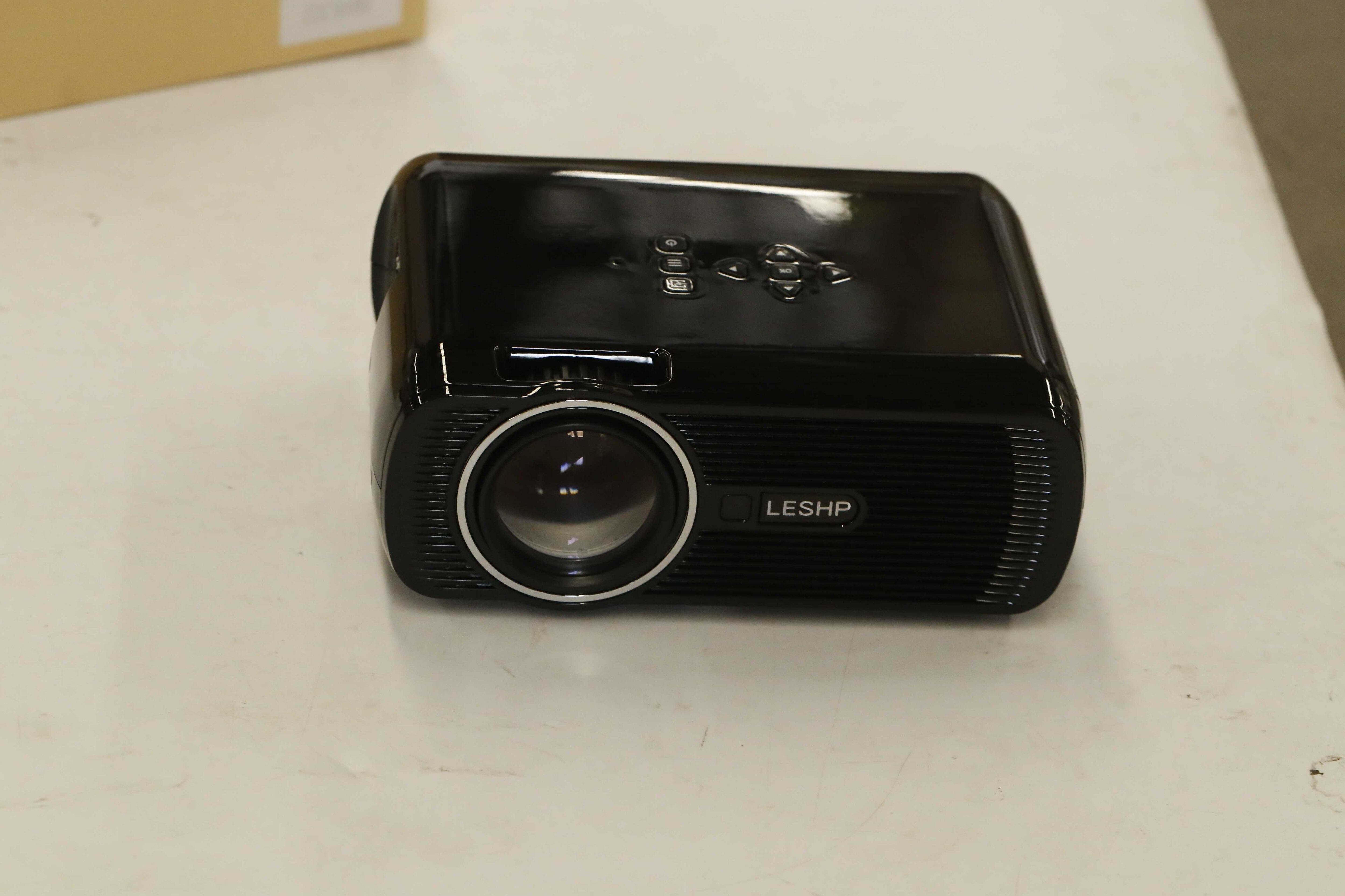 LESHP Multi-media LED Video Projector 1080P HD Office Home Cinema BL-80 1000:1 Black