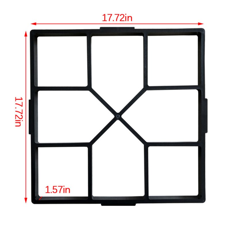 VOGVIGO Walking Maker Reusable Concrete Path Maker Mold Stepping Stone Paver Lawn Terrace Garden DIY Sidewalk Paving Mold