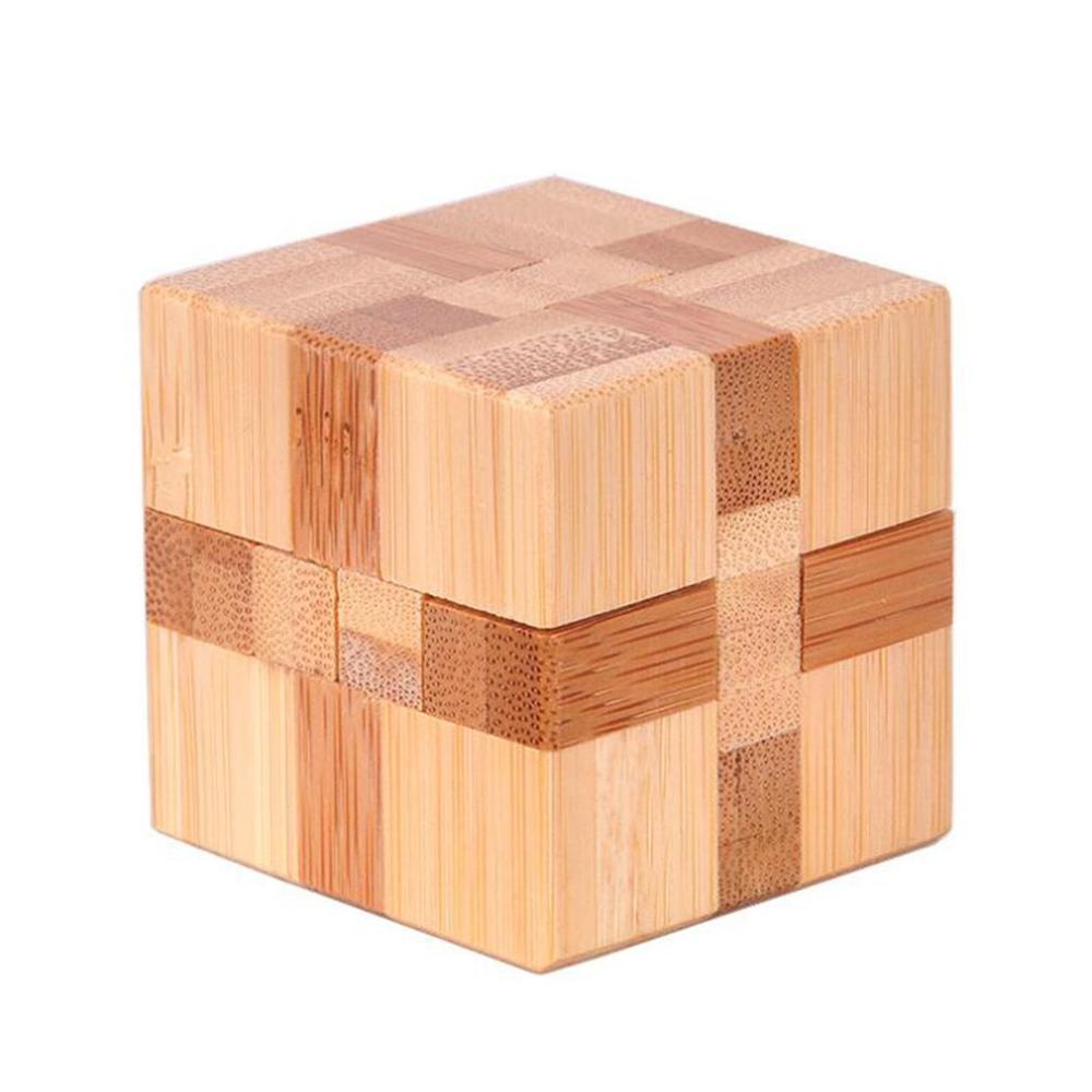 3D Jigsaw Puzzle giocattoli Di Legno Classico Cubo Genius Di Puzzle E il Cervello Occhiolini Puzzle Blocco Giocattolo Educativo Regalo Per I Bambini E Adulti: Square lock