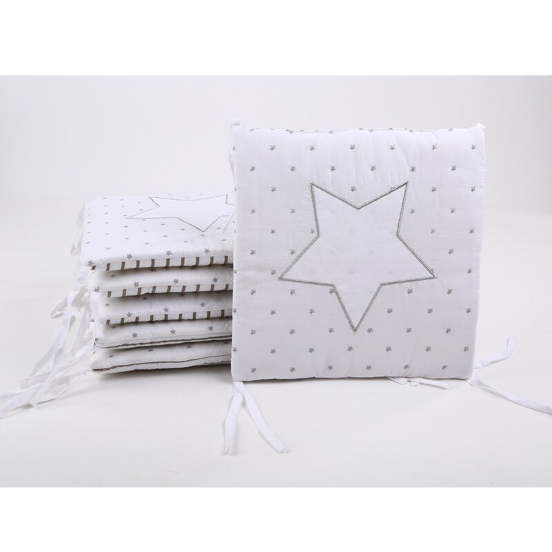 Stars Baby Bed Thicken Bumper Set Crib Around Cushion Cot Protector 54DF