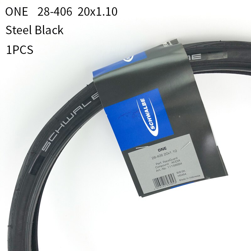 Schwalbe stålwire cykeldæk 20 tommer 28-406 451 sort gul kantdæk et 20 x 1.10 til foldecykel lille hjul cykeldæk: 28-406 sorte 1pc