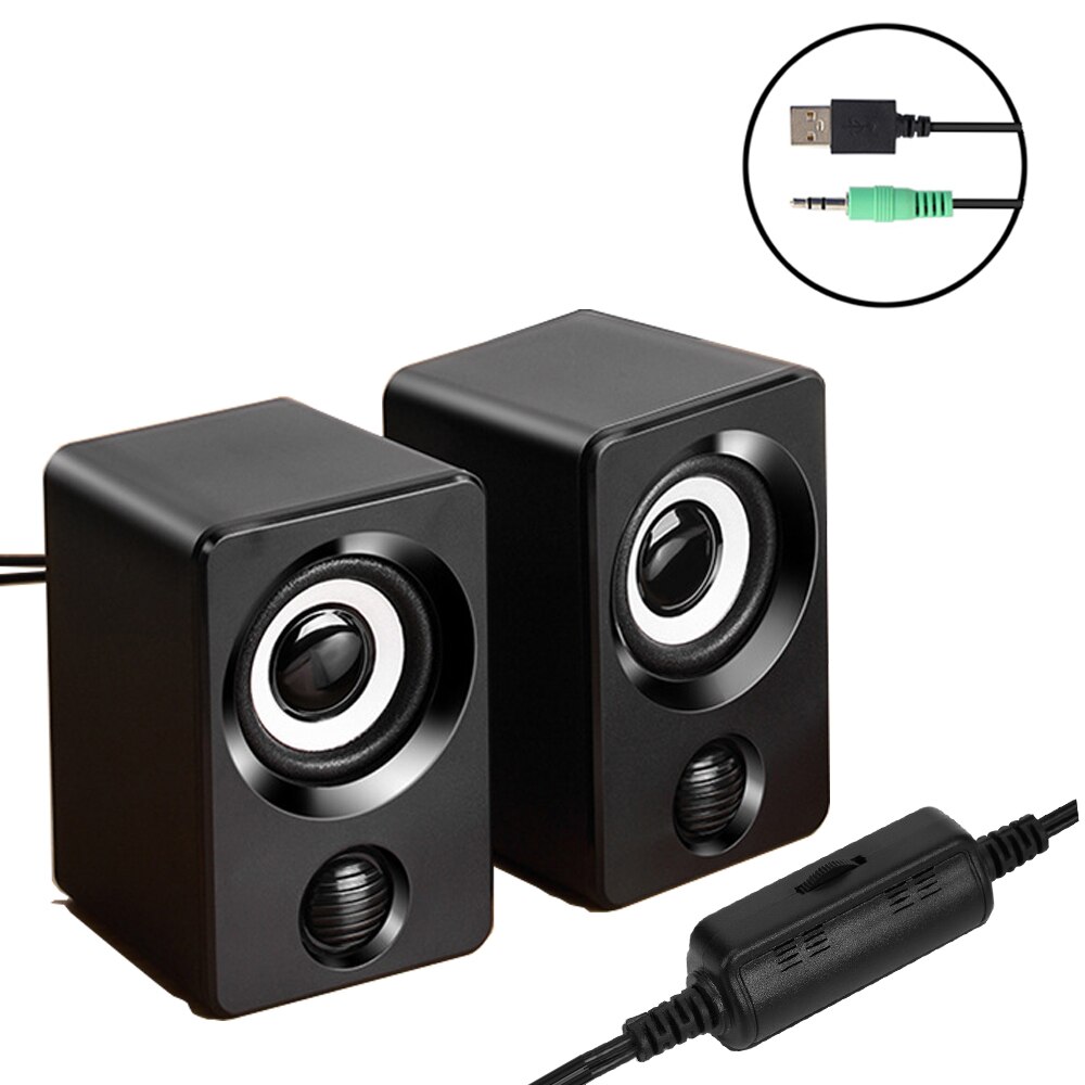 Luidsprekers computer USB speaker mini sound bar voor PC TV met aanpassen volume колонки tronsmart: Default Title