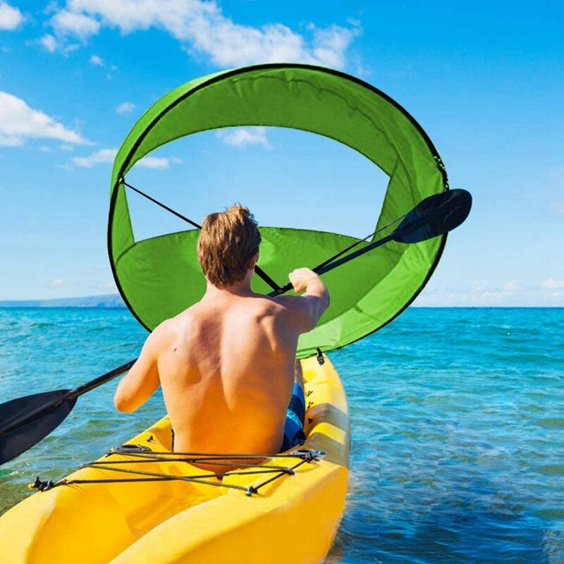 42 Inch Foldable Kayak Downwind Paddle Wind Sail Kayak Sail Kit g Boats Wind Sail for Kayak Canoe Accessories