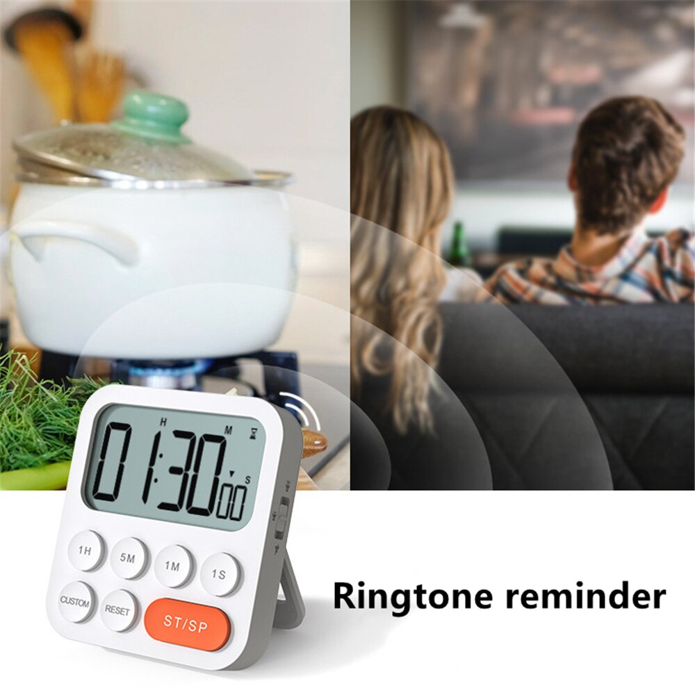 Kitchen Digital Timer with LCD Screen Multifunction Timer for Cooking Custom Countdown Timer with Time Display Kitchen Supplies