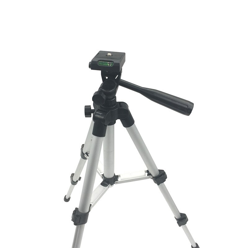 Professionele Opvouwbare Camera Statief Houder Stand Schroef 360 Graden Vloeistof Hoofd Statief Stabilizer Aluminium Met Telefoon Houder Clip