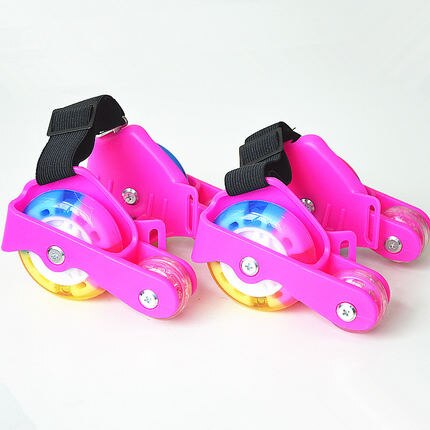 Zapatos de patín de ruedas con luces LED para niños y adultos con ruedas calientes, zapatos de patines de tacón deportivo, patines en línea, ideales como Seba IA33: mei red 4 wheels