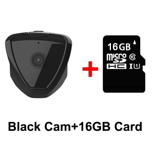 Mini Camera HD 720 P Draadloze Wifi IP Micro Video Camera Surveillance Nachtzicht Motion Actie Detecteert Draagbare Home Security: Black with 16GB