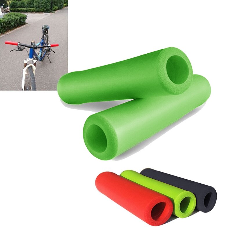 Manillar manillar Scooter BMX MTB bicicleta ultraligera silicona verde: Default Title