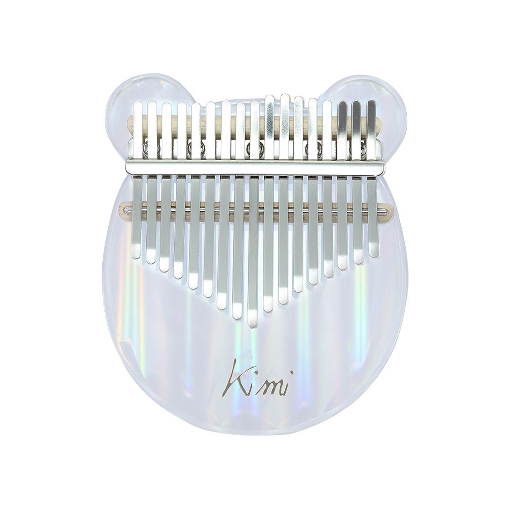 Kalimba Acrylic 17 Key Transparent Thumb Piano Mbira Sanza with Tuner Hammer Gig Kalimba Case Manual Christmas
