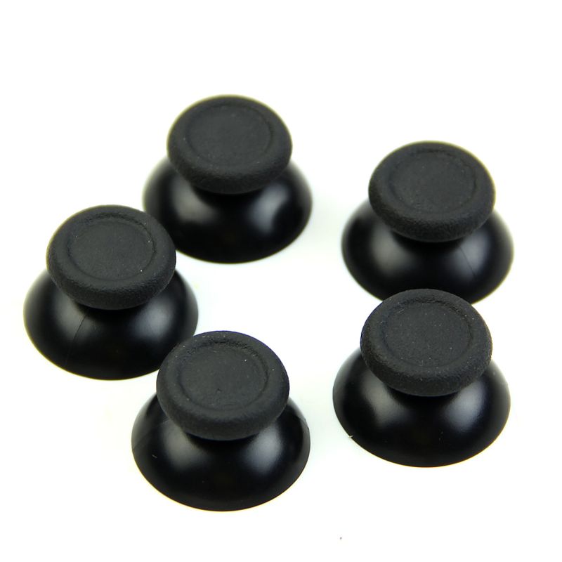 Mando analógico de repuesto para Sony PS4, palanca de control Pulgar, color negro, 746D, 10 Uds.